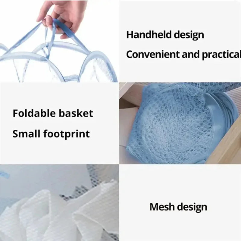 Collapsible Mesh Laundry Basket