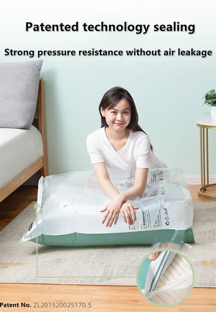 No-Pump Vacuum Storage Bags