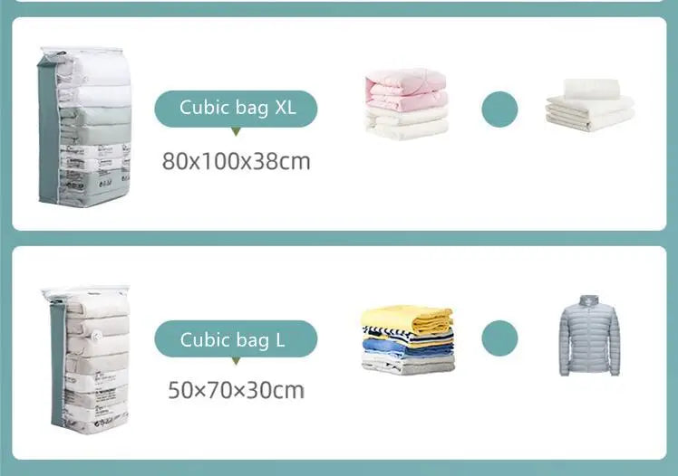 No-Pump Vacuum Storage Bags
