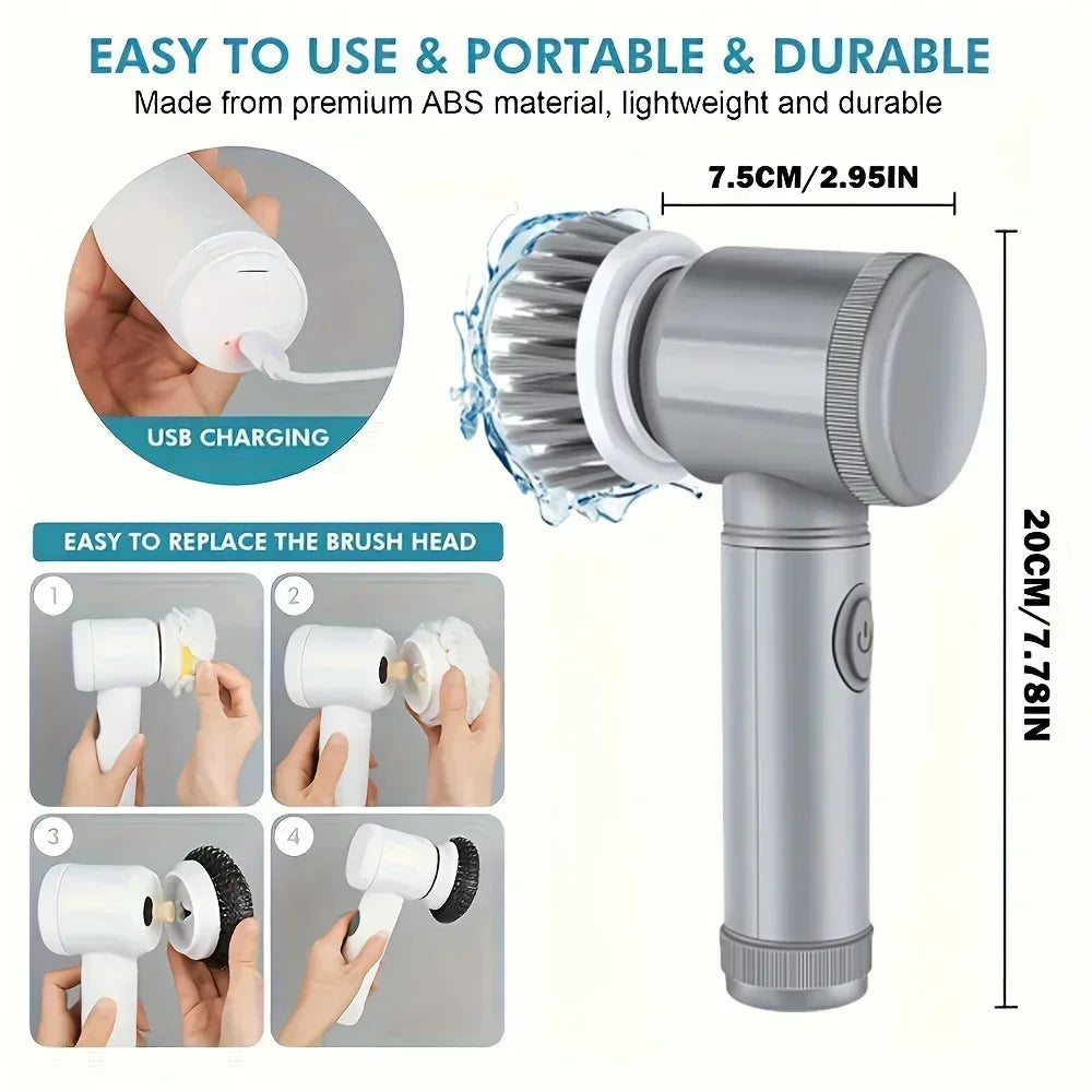 5-in-1 Cordless Power Scrubber