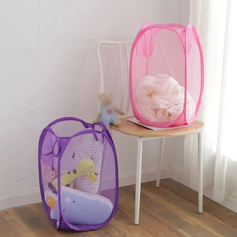 Collapsible Mesh Laundry Basket