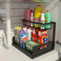 Under-Sink Sliding Storage Rack