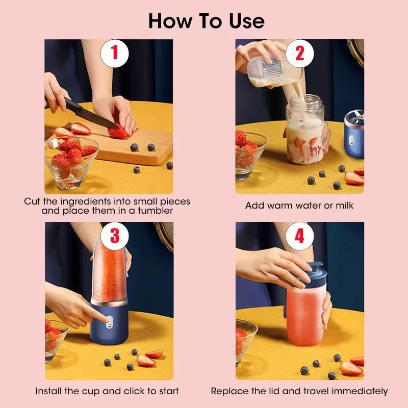 Cordless Six Blade Personal Blender