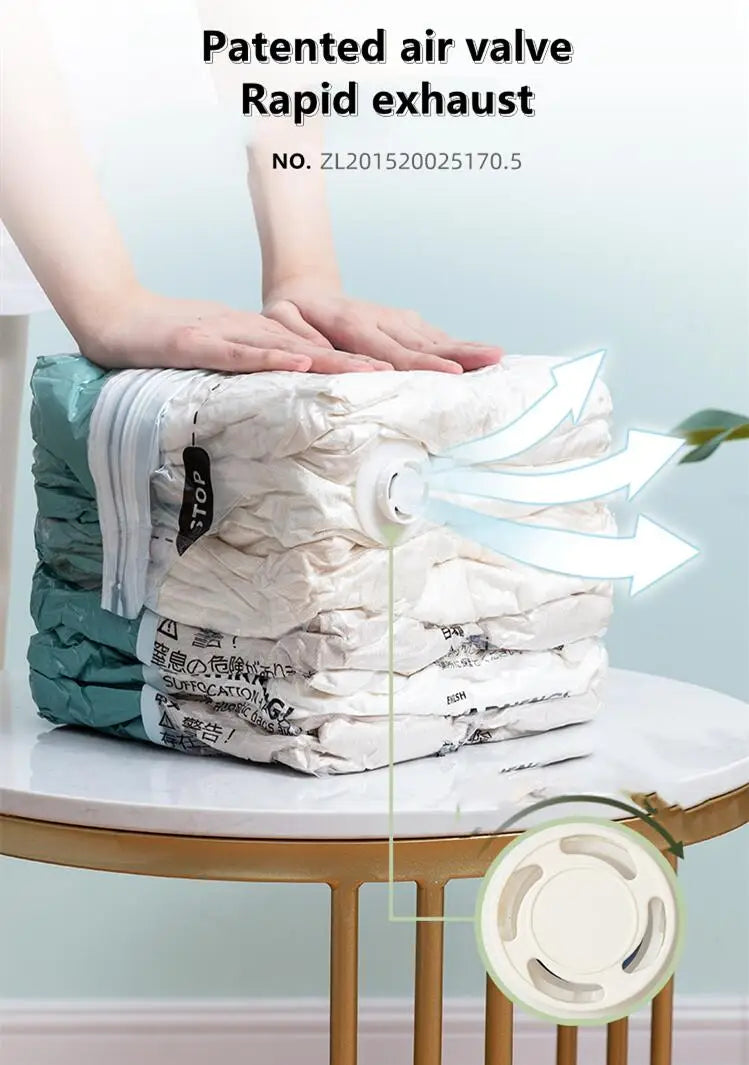 No-Pump Vacuum Storage Bags