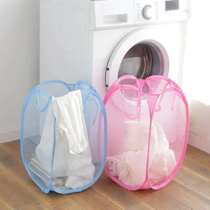 Collapsible Mesh Laundry Basket