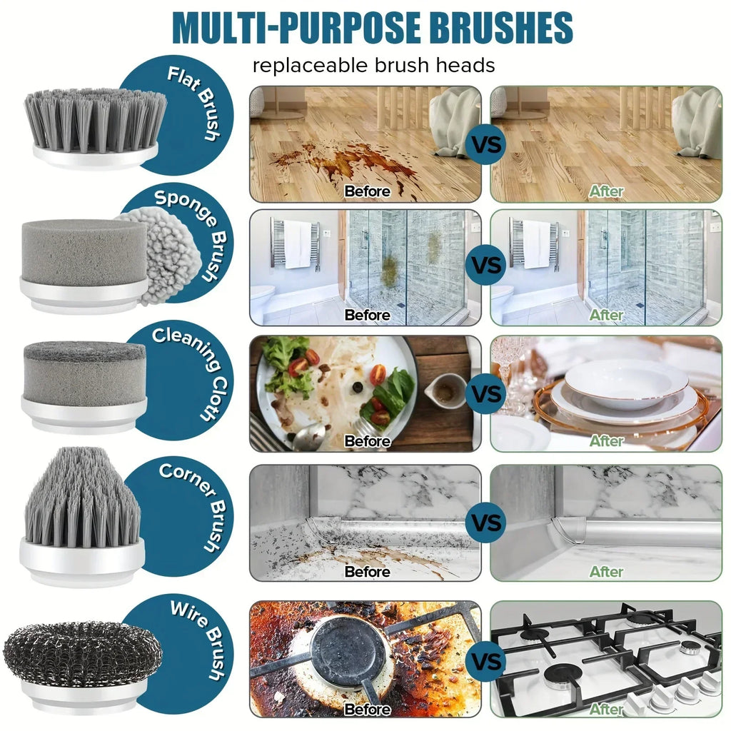 5-in-1 Cordless Power Scrubber