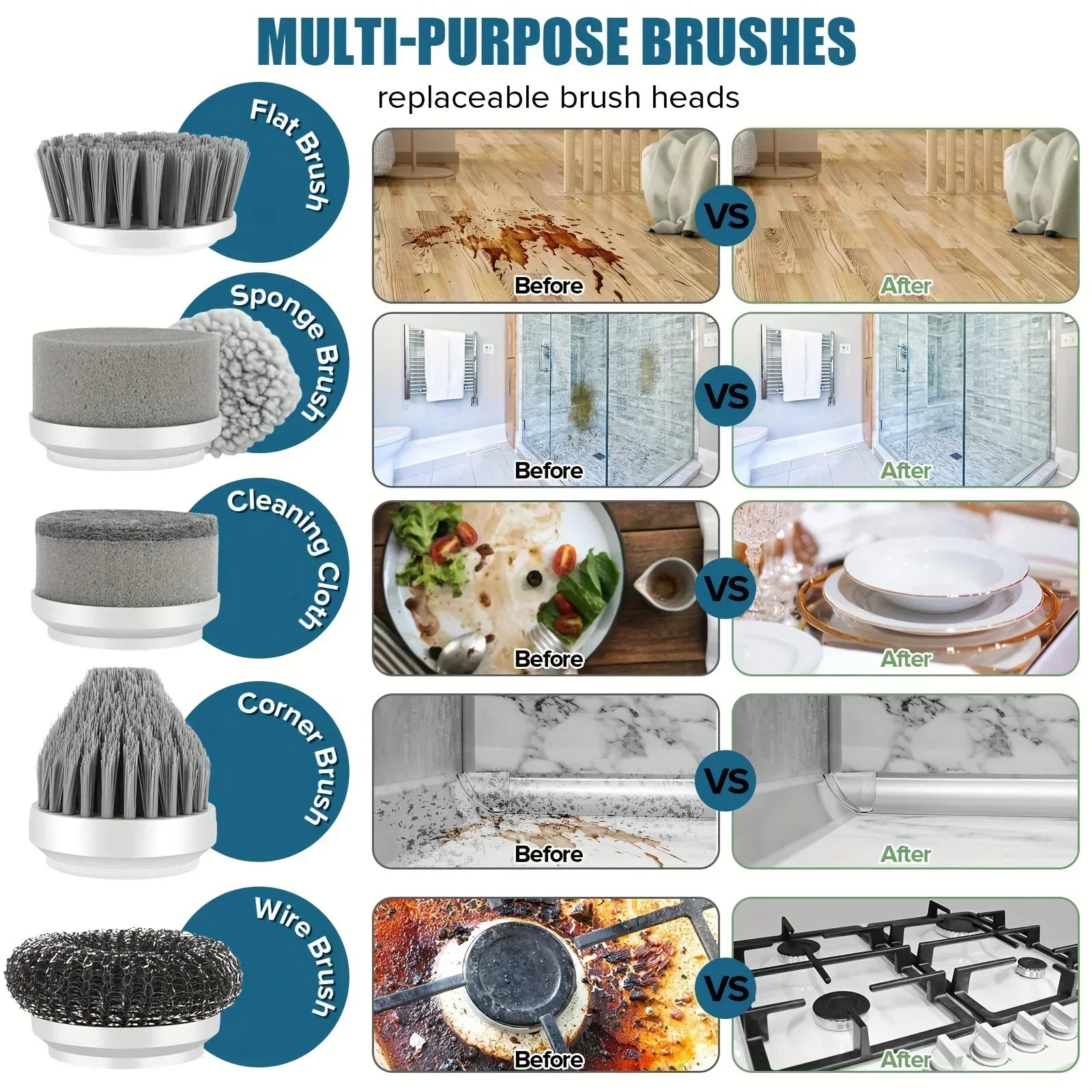 5-in-1 Cordless Power Scrubber