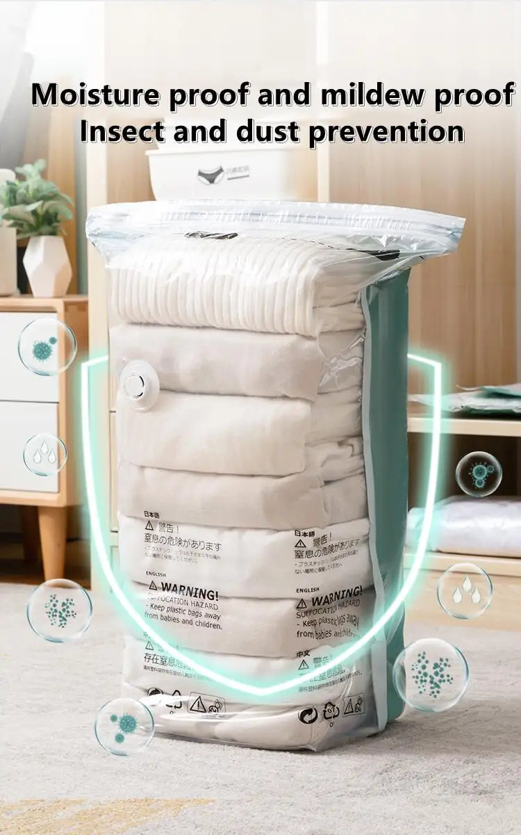 No-Pump Vacuum Storage Bags