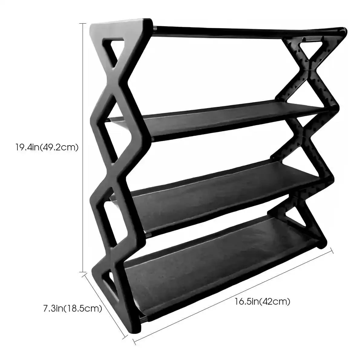 4-Tier Foldable Shoe Rack