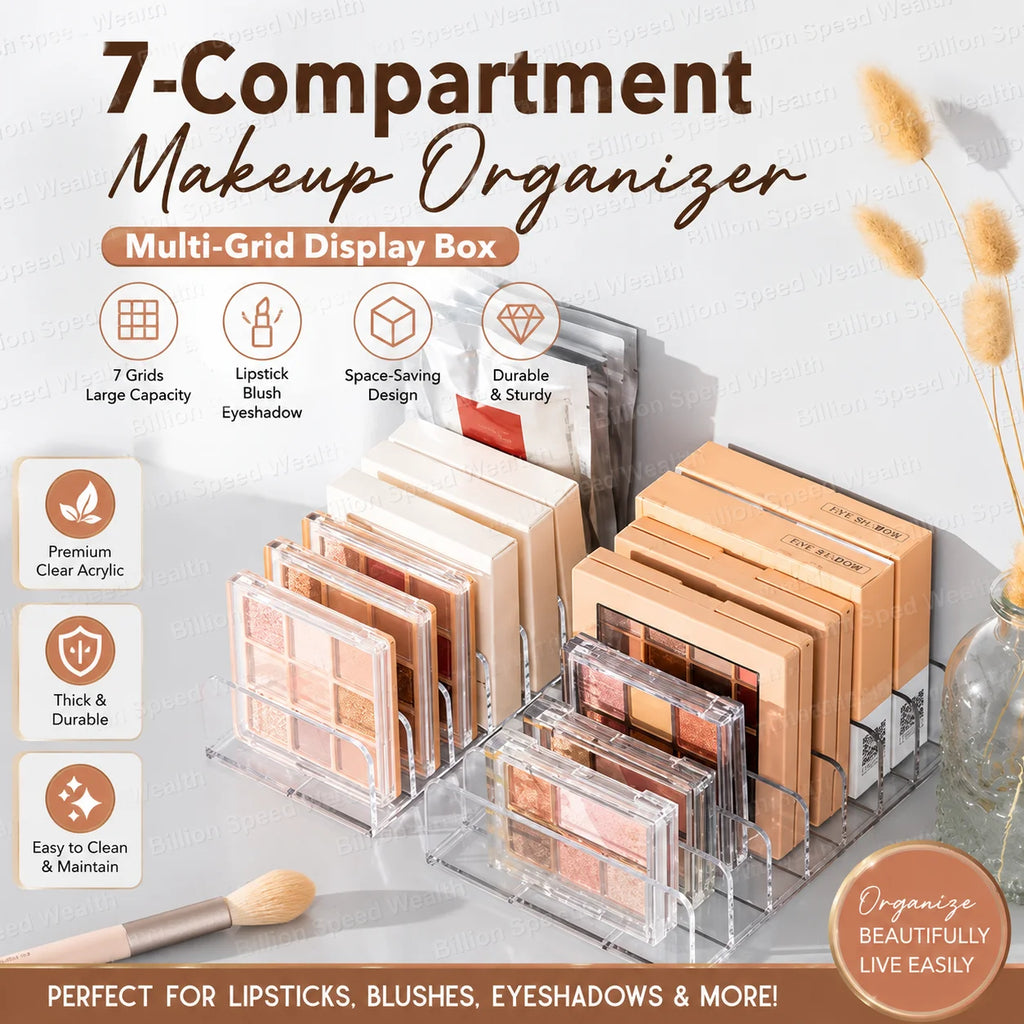 7-Compartment Makeup Organiser