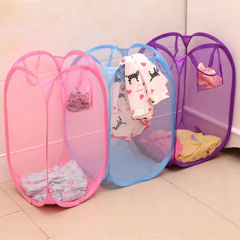 Collapsible Mesh Laundry Basket